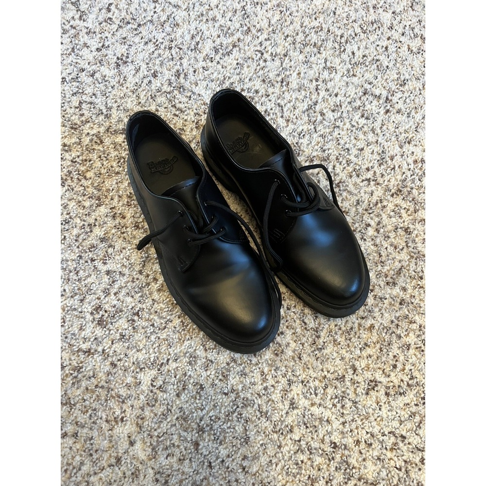 Dr. Marten's New 1481 Leather Unisex Oxfords Lace Up Shoes Black. Sz M8 W9 Eu41